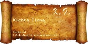 Kuchta Ilona névjegykártya